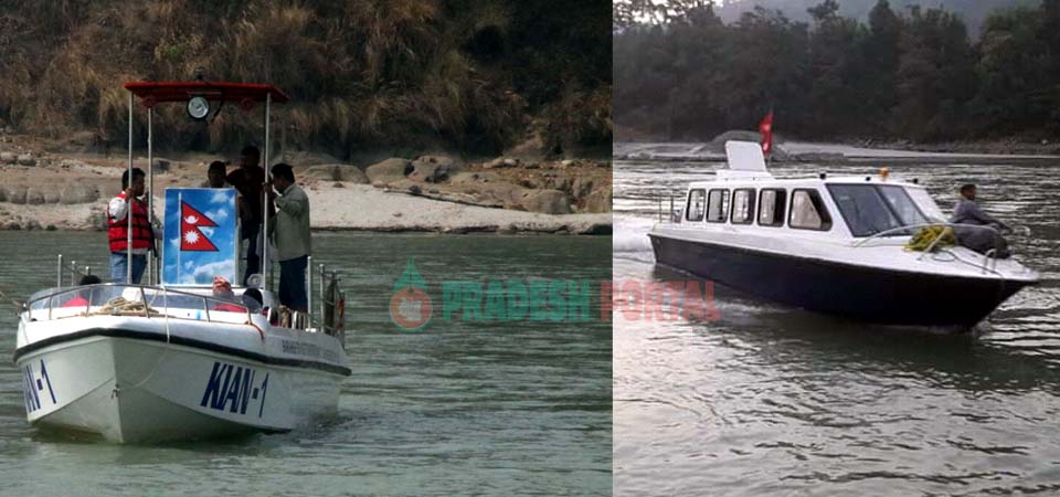 jet boat in saptakoshi river pradeshportal.com