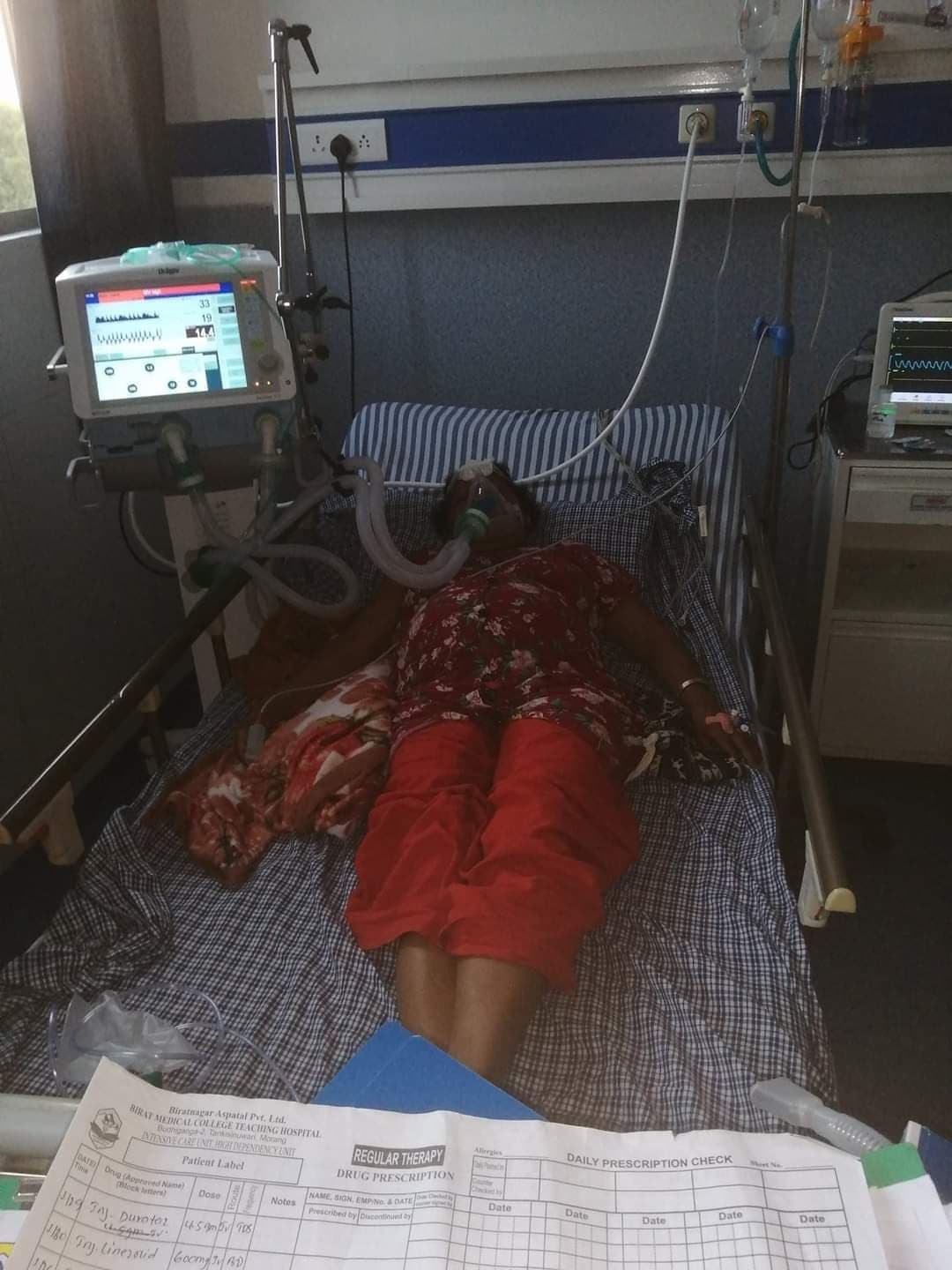 dpt mayor on ventilator.