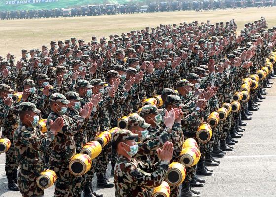  एकैपटक पाँच सय ५५ वटा मादल बजार नेपाली सेनाको विश्व रेकर्ड