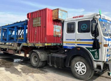 Five containers with equipment to explore petroleum products arrive in Dailekh
