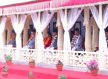 President Paudel attends Basanta Shrawan ritual