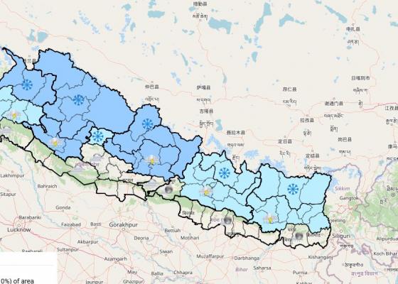 कोशी र मधेसमा हुरीबतासको सम्भावना