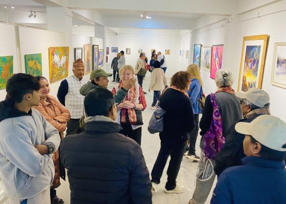 कलाका माध्यमबाट जलवायु परिवर्तनदेखि युवा पलायनको चिन्ता