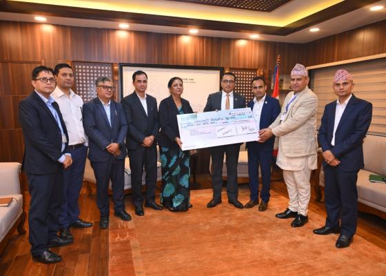नेपाल टेलिकमद्वारा कोषमा १० करोड रुपियाँ सहयोग नेपाल टेलिकमद्वारा कोषमा १० करोड रुपियाँ सहयोग