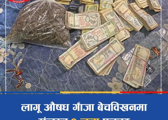 लागू औषध गाँजा बेचविखनमा संलग्न १ जना पक्राउ