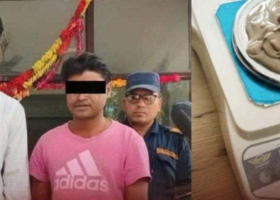 झापामा प्रहरीको दुई राउन्ड हवाई फायर, १५० ग्रामभन्दा बढी ब्राउन सुगरसहित दुई जना पक्राउ